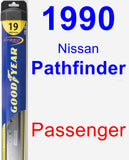 Passenger Wiper Blade for 1990 Nissan Pathfinder - Hybrid