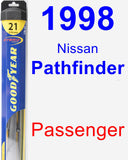 Passenger Wiper Blade for 1998 Nissan Pathfinder - Hybrid