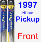 Front Wiper Blade Pack for 1997 Nissan Pickup - Hybrid