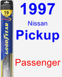 Passenger Wiper Blade for 1997 Nissan Pickup - Hybrid