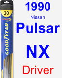 Driver Wiper Blade for 1990 Nissan Pulsar NX - Hybrid