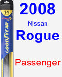 Passenger Wiper Blade for 2008 Nissan Rogue - Hybrid
