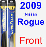 Front Wiper Blade Pack for 2009 Nissan Rogue - Hybrid