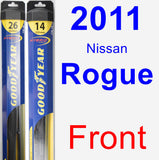 Front Wiper Blade Pack for 2011 Nissan Rogue - Hybrid