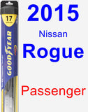 Passenger Wiper Blade for 2015 Nissan Rogue - Hybrid