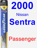 Passenger Wiper Blade for 2000 Nissan Sentra - Hybrid