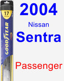 Passenger Wiper Blade for 2004 Nissan Sentra - Hybrid