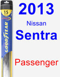 Passenger Wiper Blade for 2013 Nissan Sentra - Hybrid