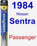 Passenger Wiper Blade for 1984 Nissan Sentra - Hybrid