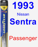 Passenger Wiper Blade for 1993 Nissan Sentra - Hybrid