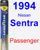 Passenger Wiper Blade for 1994 Nissan Sentra - Hybrid