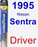 Driver Wiper Blade for 1995 Nissan Sentra - Hybrid