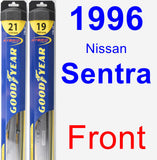 Front Wiper Blade Pack for 1996 Nissan Sentra - Hybrid