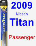 Passenger Wiper Blade for 2009 Nissan Titan - Hybrid