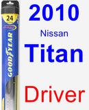 Driver Wiper Blade for 2010 Nissan Titan - Hybrid