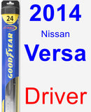 Driver Wiper Blade for 2014 Nissan Versa - Hybrid