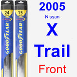 Front Wiper Blade Pack for 2005 Nissan X-Trail - Hybrid