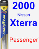 Passenger Wiper Blade for 2000 Nissan Xterra - Hybrid