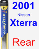 Rear Wiper Blade for 2001 Nissan Xterra - Hybrid