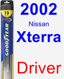 Driver Wiper Blade for 2002 Nissan Xterra - Hybrid