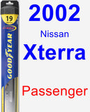 Passenger Wiper Blade for 2002 Nissan Xterra - Hybrid