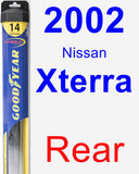 Rear Wiper Blade for 2002 Nissan Xterra - Hybrid