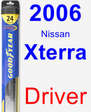 Driver Wiper Blade for 2006 Nissan Xterra - Hybrid