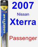 Passenger Wiper Blade for 2007 Nissan Xterra - Hybrid