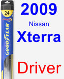 Driver Wiper Blade for 2009 Nissan Xterra - Hybrid