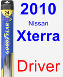 Driver Wiper Blade for 2010 Nissan Xterra - Hybrid