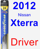 Driver Wiper Blade for 2012 Nissan Xterra - Hybrid