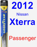 Passenger Wiper Blade for 2012 Nissan Xterra - Hybrid