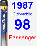 Passenger Wiper Blade for 1987 Oldsmobile 98 - Hybrid