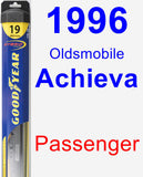 Passenger Wiper Blade for 1996 Oldsmobile Achieva - Hybrid