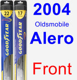 Front Wiper Blade Pack for 2004 Oldsmobile Alero - Hybrid