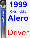 Driver Wiper Blade for 1999 Oldsmobile Alero - Hybrid