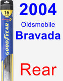 Rear Wiper Blade for 2004 Oldsmobile Bravada - Hybrid