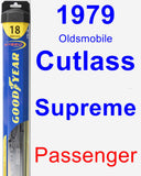 Passenger Wiper Blade for 1979 Oldsmobile Cutlass Supreme - Hybrid