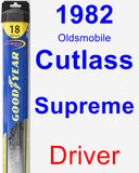 Driver Wiper Blade for 1982 Oldsmobile Cutlass Supreme - Hybrid