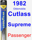 Passenger Wiper Blade for 1982 Oldsmobile Cutlass Supreme - Hybrid