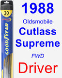 Driver Wiper Blade for 1988 Oldsmobile Cutlass Supreme - Hybrid