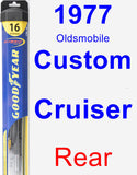 Rear Wiper Blade for 1977 Oldsmobile Custom Cruiser - Hybrid