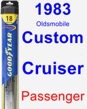 Passenger Wiper Blade for 1983 Oldsmobile Custom Cruiser - Hybrid