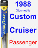 Passenger Wiper Blade for 1988 Oldsmobile Custom Cruiser - Hybrid