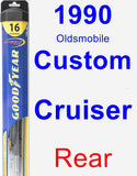 Rear Wiper Blade for 1990 Oldsmobile Custom Cruiser - Hybrid