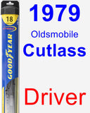 Driver Wiper Blade for 1979 Oldsmobile Cutlass - Hybrid