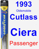 Passenger Wiper Blade for 1993 Oldsmobile Cutlass Ciera - Hybrid