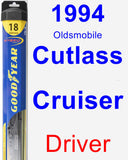 Driver Wiper Blade for 1994 Oldsmobile Cutlass Cruiser - Hybrid