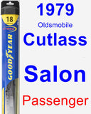 Passenger Wiper Blade for 1979 Oldsmobile Cutlass Salon - Hybrid