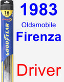 Driver Wiper Blade for 1983 Oldsmobile Firenza - Hybrid